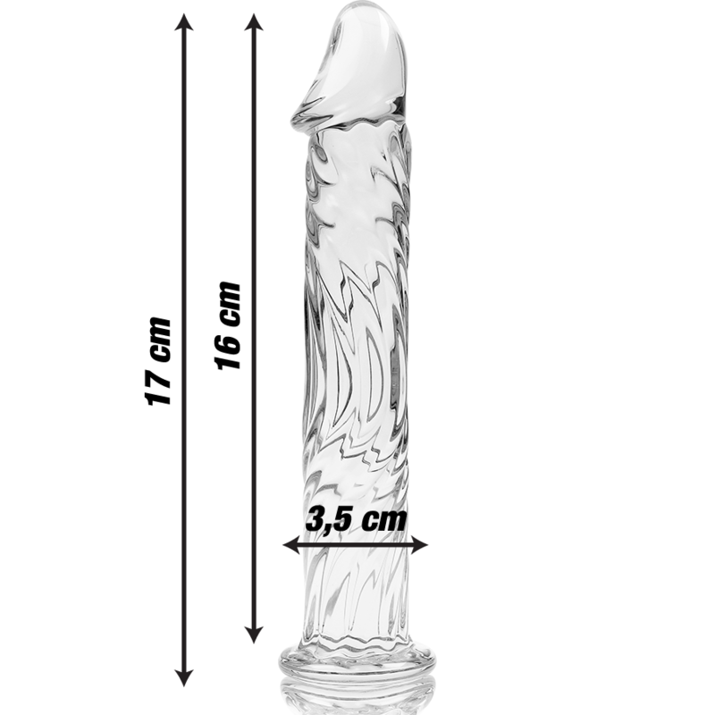 NEBULA SERIES BY IBIZA - Klaasist dildo 17 X 3.5cm (mudel 12)