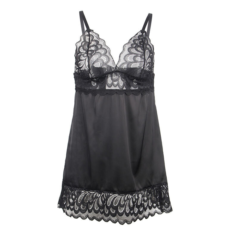 SUBBLIME - Lillelise mustriga babydoll komplekt