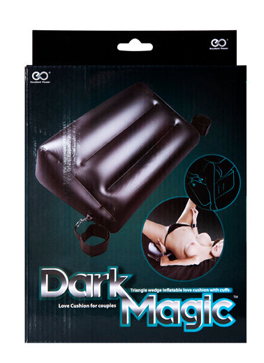 DARK MAGIC - Täispuhutav asendipadi koos käeraudadega