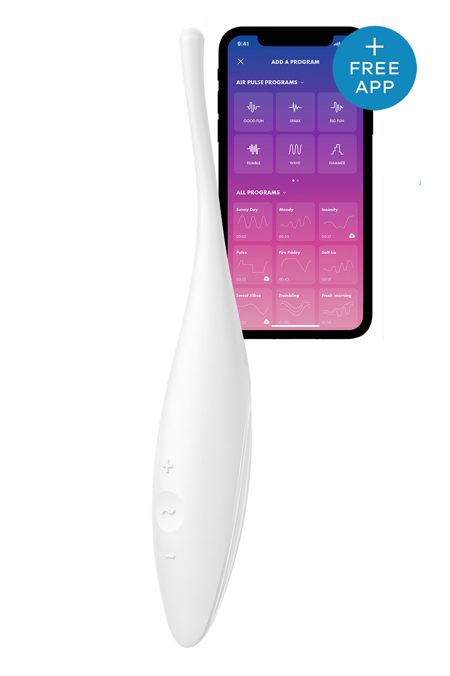 SATISFYER - Erutav kõdisti "Twirling joy"