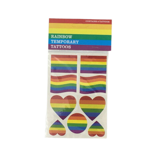 PRIDE - Vikerkaarelipuga ajutised kleebitavad tatoveeringud