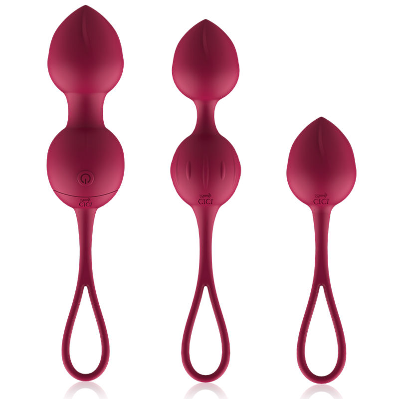 CICI BEAUTY - Premium silikoonist tupekuulide komplekt. Puldist juhitav