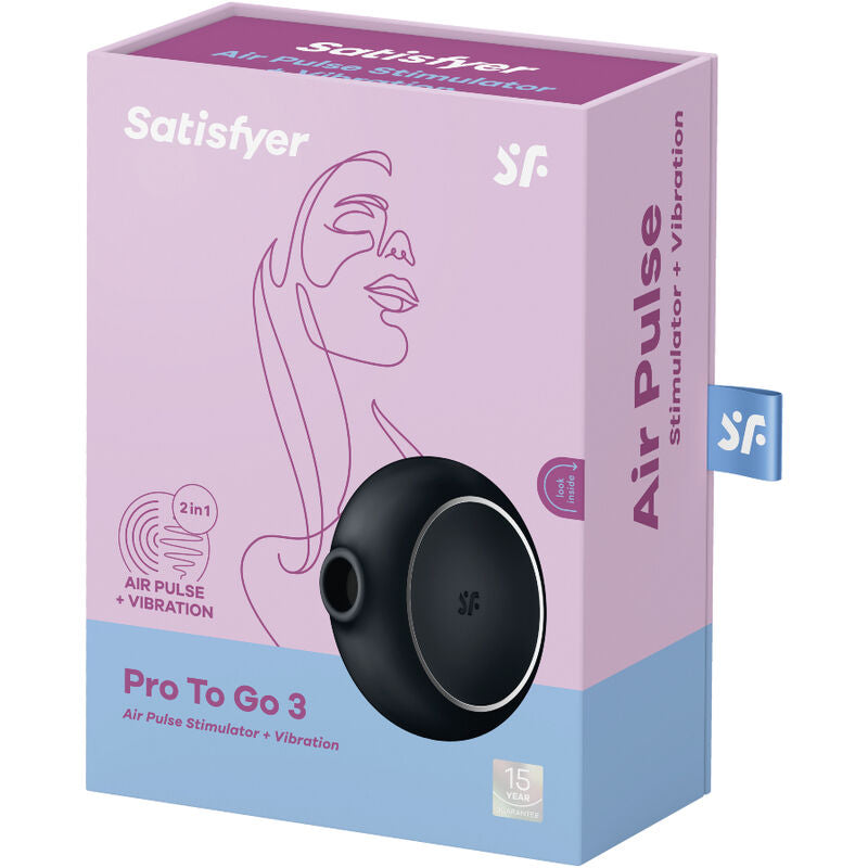 SATISFYER - Pro to go 3 õhkstimulaator/vibraator