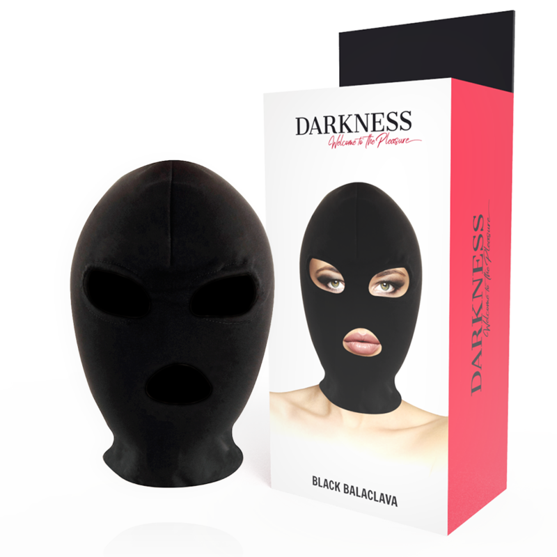 DARKNESS - BDSM mask avadud suu- ja silmaosadega