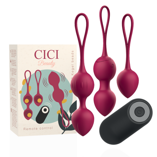 CICI BEAUTY - Premium silikoonist tupekuulide komplekt. Puldist juhitav