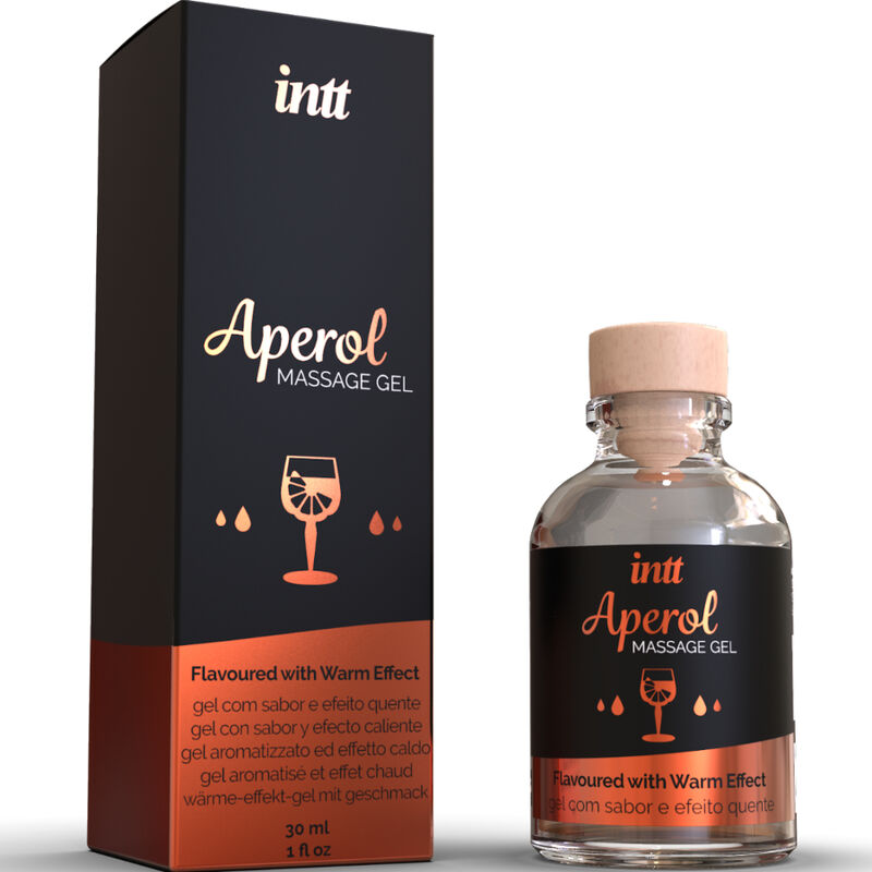 INTT - Aperoli maitseline soojendava efektiga massaažigeel