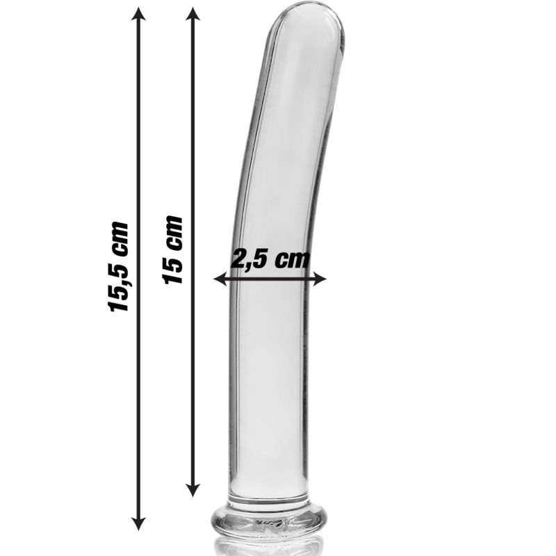 NEBULA SERIES BY IBIZA - Klaasist dildo 15.5 X 2.5cm