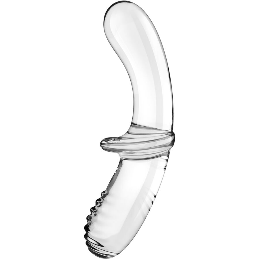 SATISFYER - Kahepoolne klaasist läbipaistev dildo