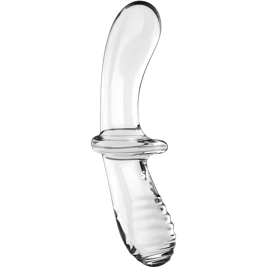 SATISFYER - Kahepoolne klaasist läbipaistev dildo