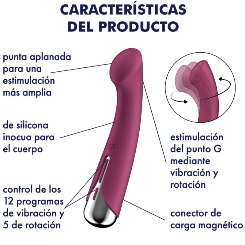 SATISFYER - Spinning G-Sport 1  pöörlev vibraator