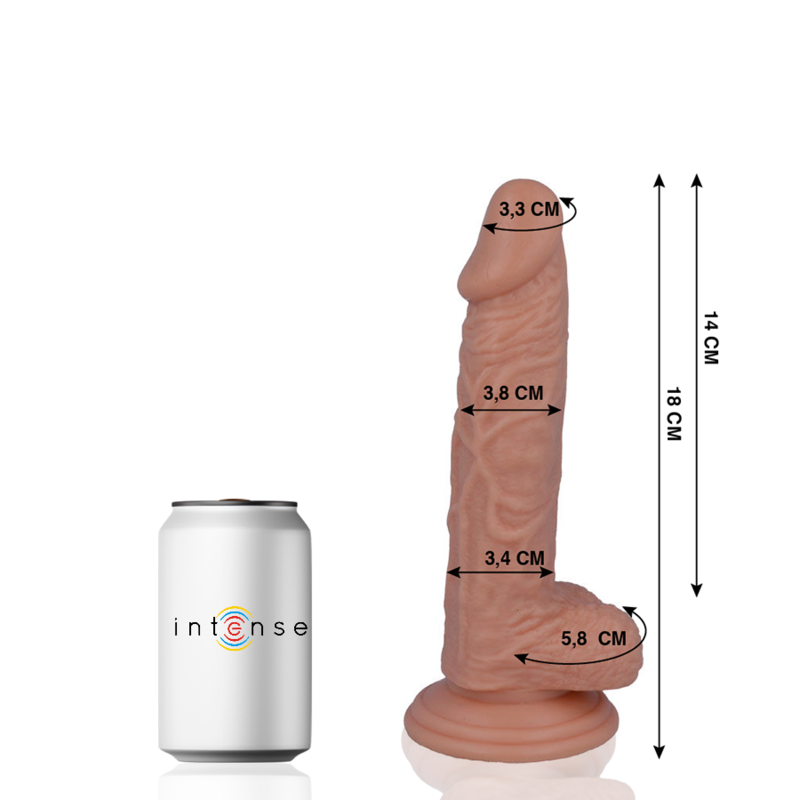 MR INTENSE - Realistlik dildo 18 x 3.8cm