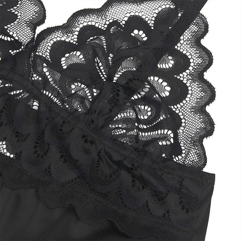 SUBBLIME - Lillelise mustriga babydoll komplekt