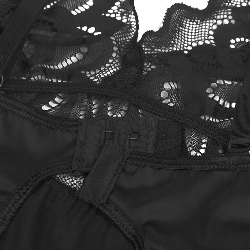 SUBBLIME - Lillelise mustriga babydoll komplekt