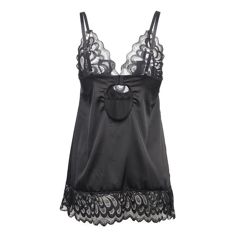 SUBBLIME - Lillelise mustriga babydoll komplekt