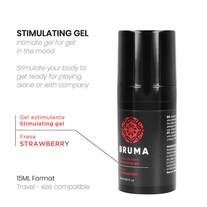 BRUMA - Maasika maitseline orgasmigeel 15 ML