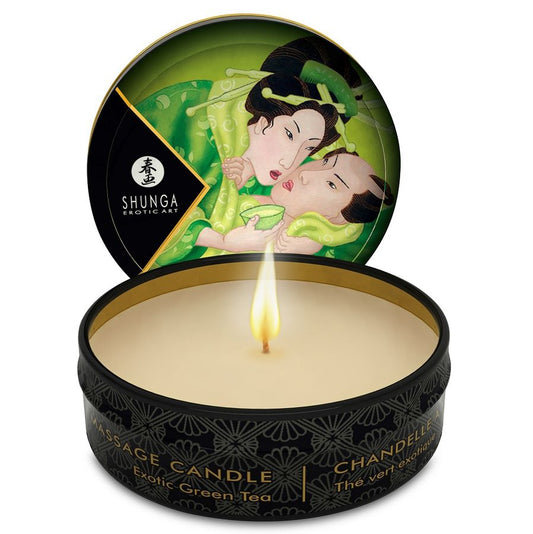 SHUNGA - Mini caress massaažiküünal "Roheline tee" 30ml