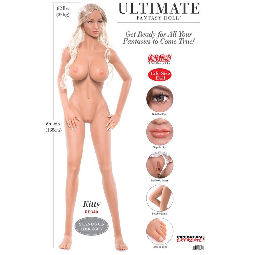 EXTREME TOYZ - Pipedream extreme ultimate fantazy doll Kitty 168 CM