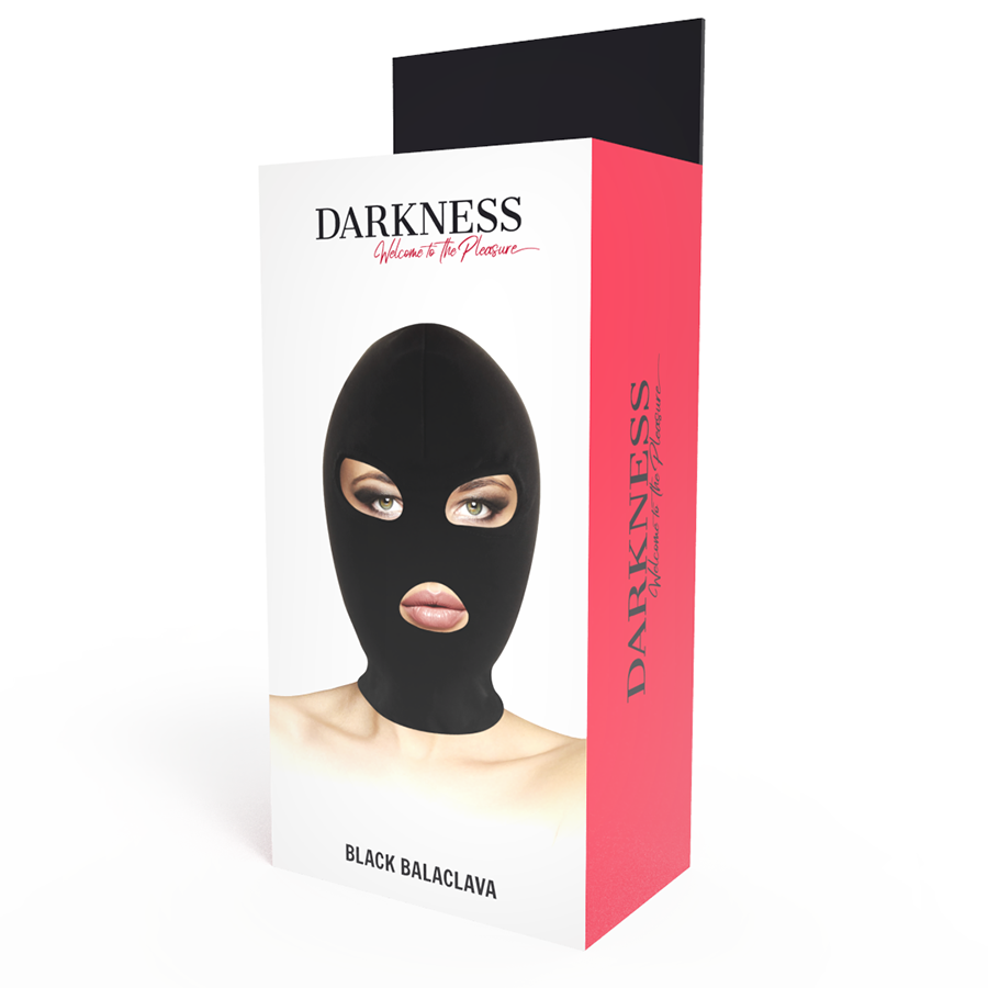 DARKNESS - BDSM mask avadud suu- ja silmaosadega
