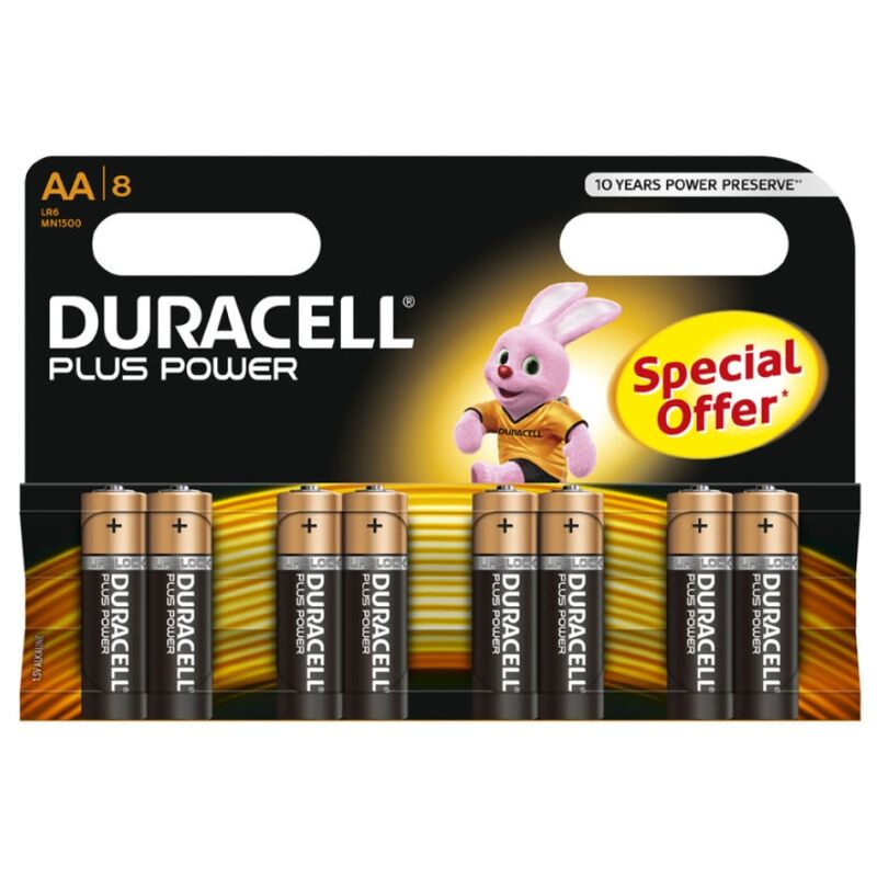 DURACELL -  AA LR6 patareid 8tk
