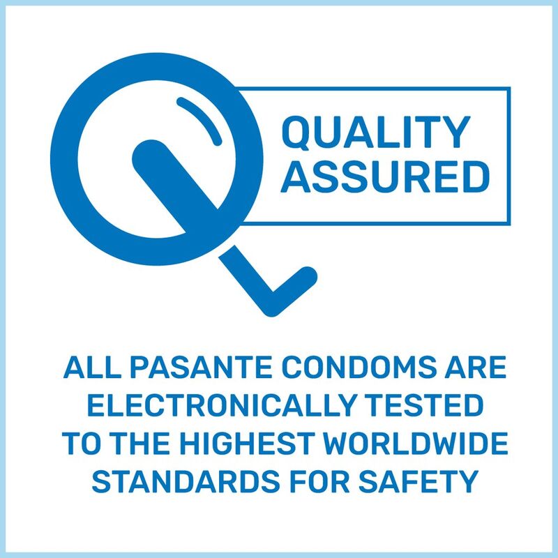 PASANTE - Glow pimedas helendavad kondoomid 3tk